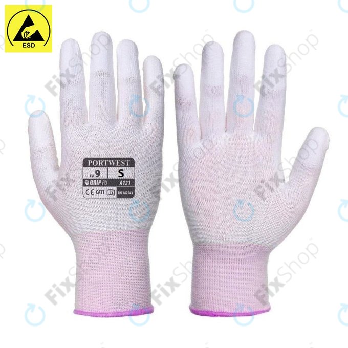 ESD Gants en caoutchouc Fin - Taille S