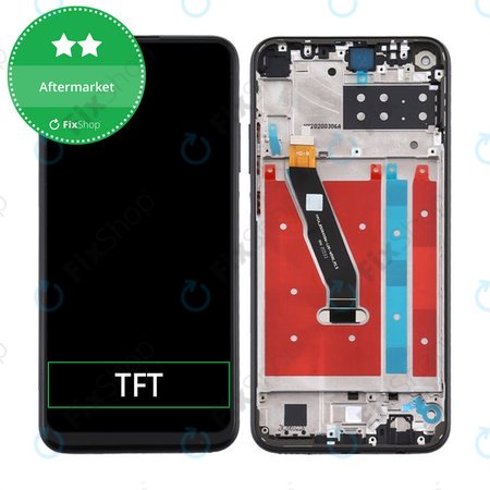 Huawei P40 Lite E - Écran LCD + Écran tactile + Cadre (Noir minuit)