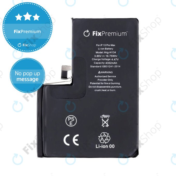 Batterie pour iPhone 13 Pro Max, 4352mAh, DIAGNOSTIC