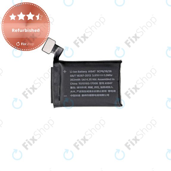 Batterie pour Apple Watch 3 38mm, 262mAh, GPS Version, Refurbished