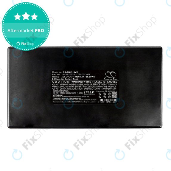 Batterie pour Stiga Autoclip 125, AutoClip M7, Ambrogio L85 Evolution, 3400mAh, Li-Ion, 25.2V, 1126-1032-01, HQ