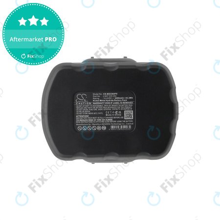 Batterie pour Bosch 13614, 3000mAh, Ni-MH, 14.4V, 2 607 335 264, HQ