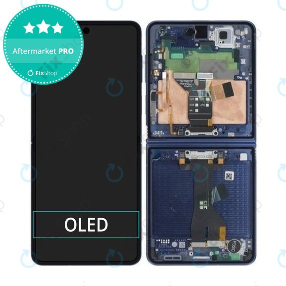 Samsung Galaxy Z Flip 7 F766B - Écran LCD + Écran tactile + Cadre (Blue Shadow) OLED