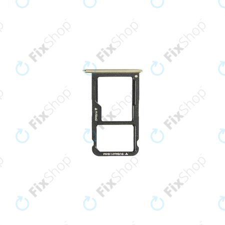 Huawei P9 Lite - Tiroir SIM + SD (Or) - 51661ACP