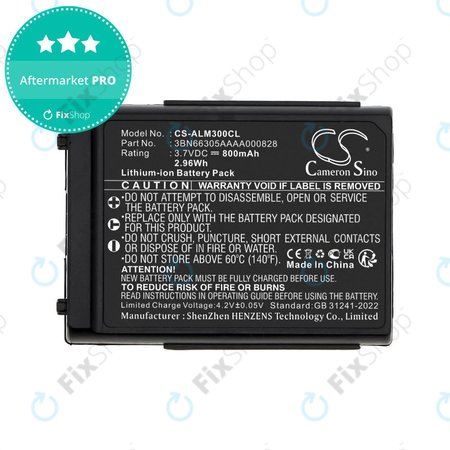 Batterie pour Alcatel Mobile 300, 400 Dect, Mobile Reflexes 300, 400, 800mAh, Li-Ion, 3.7V, 3BN66305AAAA000828, HQ