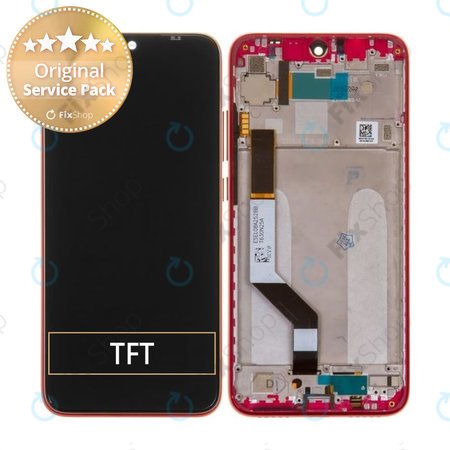 Xiaomi Redmi Note 7 - Écran LCD + Écran Tactile + Cadre (Rouge Nébuleuse) - 5609100030C7, 560910008033 Genuine Service Pack