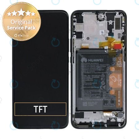 Huawei P Smart Z, Y9 Prime (2019) - Écran LCD + Écran tactile + Cadre + Batterie (Noir minuit) - 02352RRF