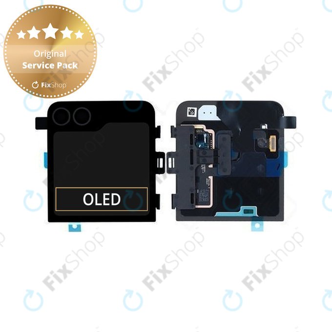Samsung Galaxy Z Flip 6 F741B - Écran LCD + Écran tactile + Cadre (Externe) (Crafted Black) - GH97-30012E Genuine Service Pack