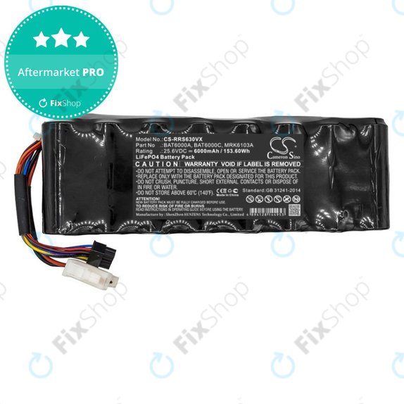 Batterie pour Robomow, Wolf Garten, Cub Cadet, 6000mAh, LiFePO4, 25.6V, MRK6103A, HQ