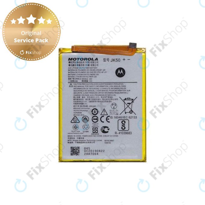 Motorola Moto G7 Power, G8 Power Lite, G9 Play, G10, G20, G30, G50, G51, E7 Plus, E7, E7i Power, E30, E40 - Batterie JK50 5000mAh - SB18C28956 Genuine Service Pack