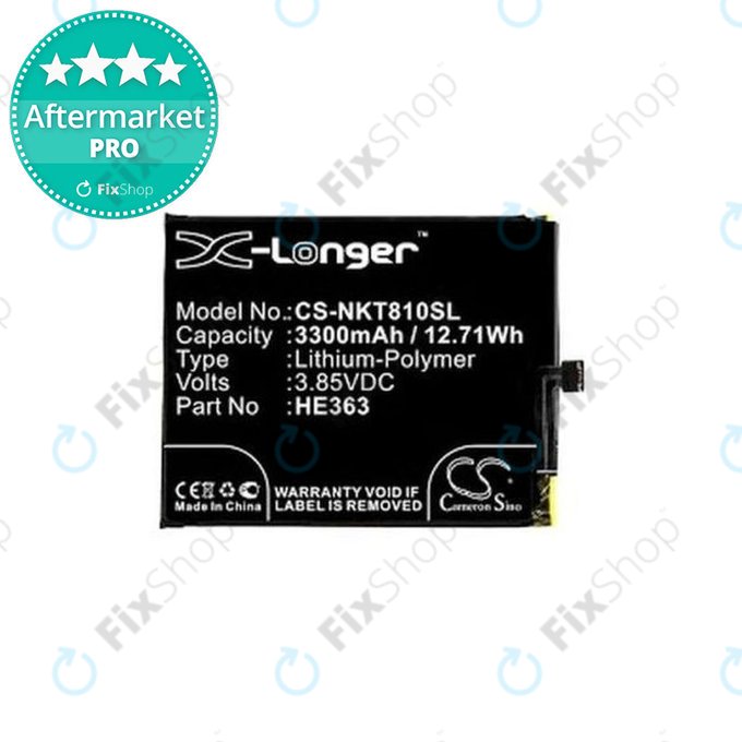Nokia 8.1 (Nokia X7) - Batterie HE362, HE363, HE377 3300mAh HQ