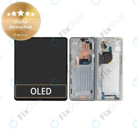 Samsung Galaxy Z Fold 5 F946B - Écran LCD + Ecran Tactile + Cadre (Cream) - GH82-31842B Genuine Service Pack