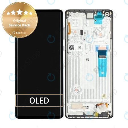 Motorola Moto Plus - Écran LCD + Écran Tactile + Cadre (Noir) - 5D68C16613, 5D68C16473 Genuine Service Pack