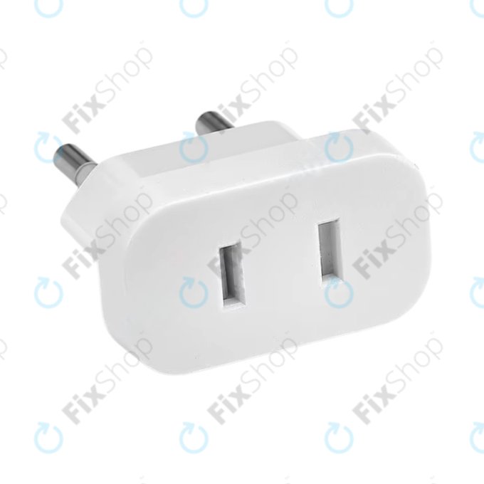 Adaptateur de prise 220V US vers EU (Blanc)