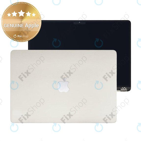 Écran LCD pour MacBook Air 15", A3114 (2024), avec vitre avant et couvercl, Starlight, 661-40261, Genuine Apple