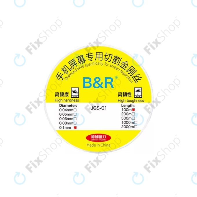 Gold Wire - Fil pour séparer les écrans LCD (0.1mm x 100M)