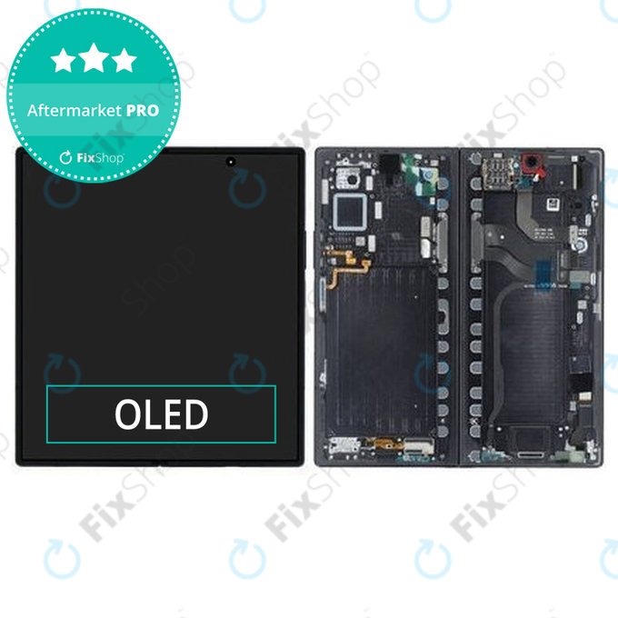 Samsung Galaxy Z Fold 7 F966B - Écran LCD + Écran tactile + Cadre (Jetblack) OLED