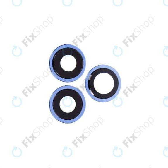 Apple iPhone 12 Pro - Cadre d'objectif de caméra arrière (Bleu) - 3pcs