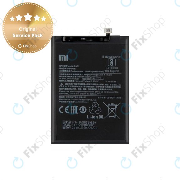 Xiaomi Redmi 8, 8A - Batterie BN51 5000mAh - 46BN51W02093 Genuine Service Pack