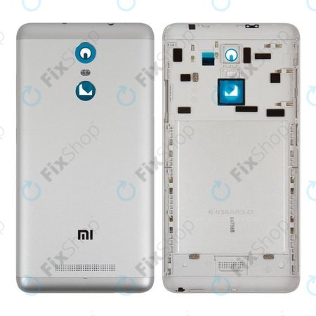 Xiaomi Redmi Note 3 - Cache batterie (Argent)