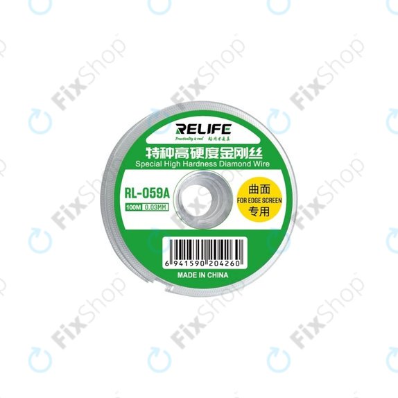 Relife RL-059A - Fil pour séparer les écrans LCD incurvés (0.03MM x 100M)