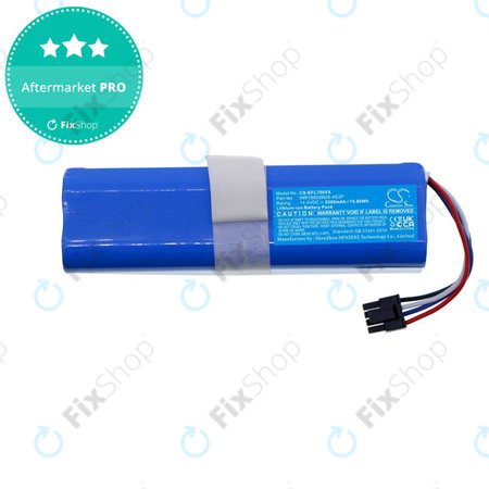 Batterie pour Eufy Robovac L70 Hybrid, 5200mAh, Li-Ion, 14.4V, D080-4S2P, HQ