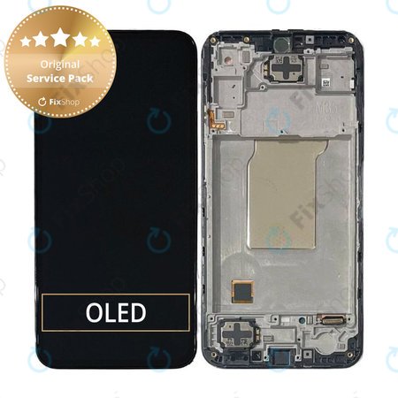 Samsung Galaxy M35 M356B - Écran LCD + Écran tactile + Cadre (Black) - GH82-35001A Genuine Service Pack