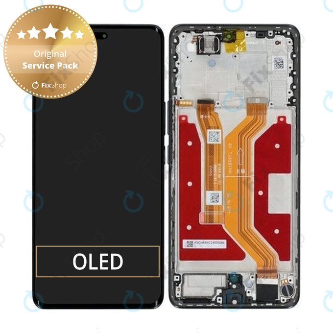 Honor Magic7 Lite - Écran LCD + Écran tactile + Cadre (Titanium Black) - 0235AMMM Genuine Service Pack