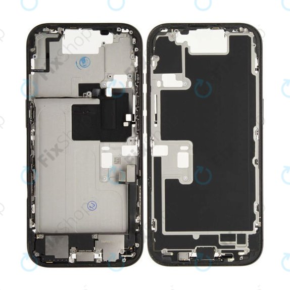 Apple iPhone 16 Pro - Cadre central + Boutons d’alimentation + Volume (Black Titanium)