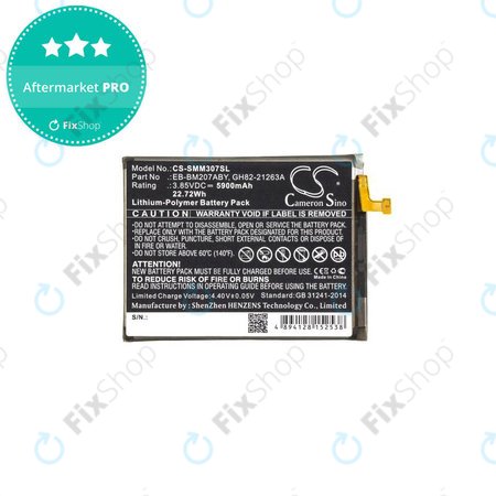 Samsung Galaxy M21 M215F, M30s M307F - Batterie EB-BM207ABY 5900mAh HQ