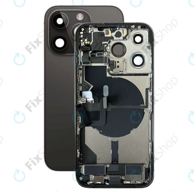 Apple iPhone 14 Pro - Petites pièces du boîtier arrière (noir sidéral)
