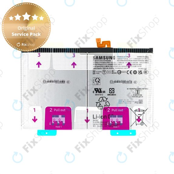 Samsung Galaxy Tab S10 FE+ X620, X626 - Batterie EB-BX828ABE 10090mAh - GH82-37171A Genuine Service Pack