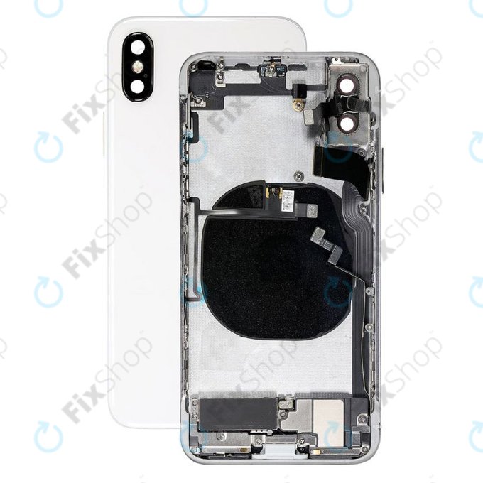 Apple iPhone X - Petites pièces du boîtier arrière (argent)