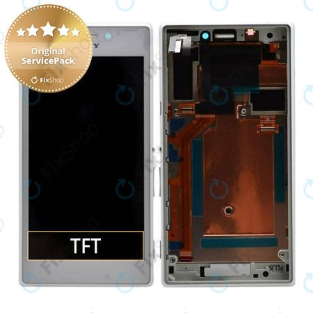 Sony Xperia M2 Aqua D2403 - Écran LCD + Ecran Tactile + Cadre (Blanc) - 78P7550001N Genuine Service Pack