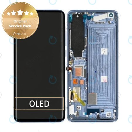 Xiaomi Mi 10 - Écran LCD + Ecran Tactile + Cadre (Gris Crépuscule) - 56000500J200 Genuine Service Pack