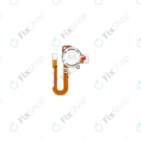 Motorola One Fusion Plus - Capteur d'empreintes digitales + Câble Flerx (Blanc) - SC98C78715 Genuine Service Pack