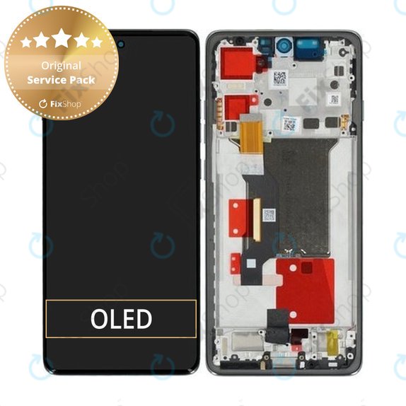 Motorola Edge 60 Pro - Écran LCD + Écran tactile + Cadre (Shadow) - 5D68C30045 Genuine Service Pack