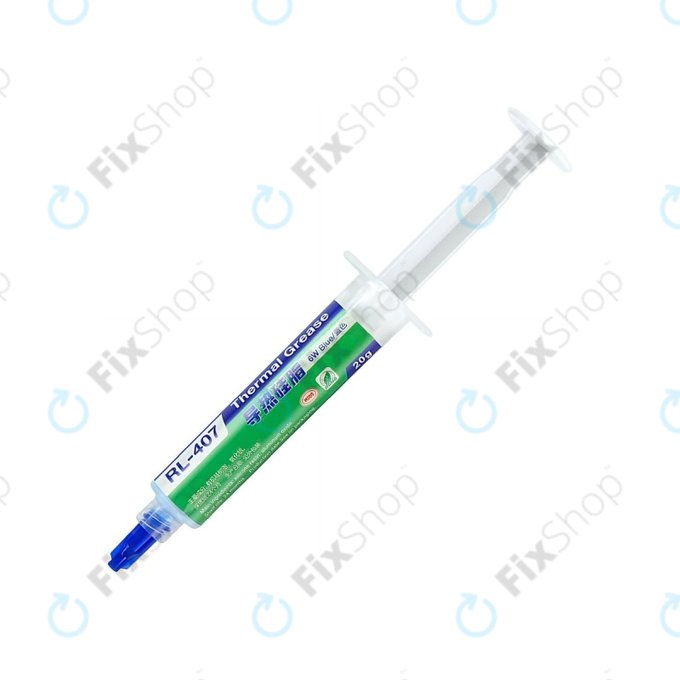 Pâte thermique en silicone Relife RL-407, 6 W/mK, 20g, bleu