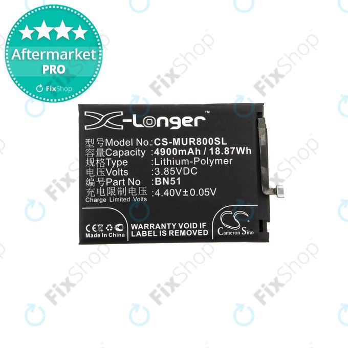 Xiaomi Redmi 8, 8A - Batterie BN51 4900 mAh HQ
