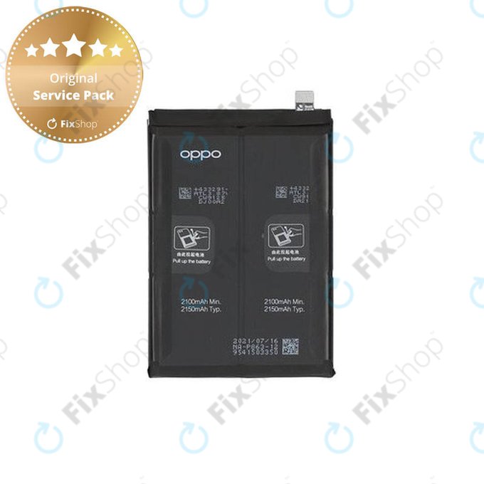 Oppo Reno 6 5G CPH2251 - Batterie BLP863 2150mAh - 4907758 Genuine Service Pack
