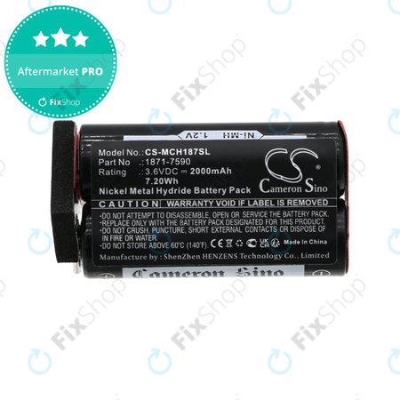 Batterie pour Moser ChromStyle, Wella Academy, Super Cordless, 2000mAh, Ni-MH, 3.6V, 1871-7590, HQ