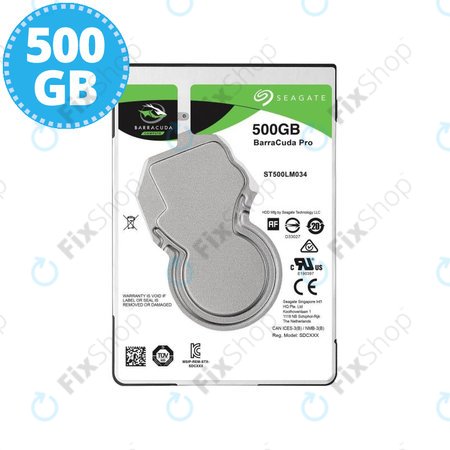 Seagate Mobile Barracuda Pro - Disque dur 2,5" 500 Go (7 200 tr/min, cache 128 Mo, SATA 6 Go/s) - ST500LM034