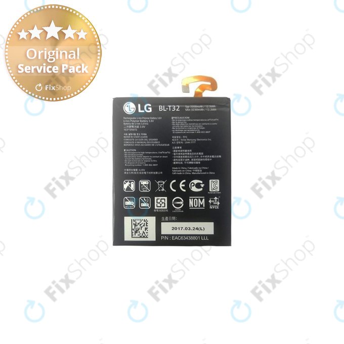 LG G6 H870 - Batterie BL-T32 3300mAh - EAC63438801 Genuine Service Pack