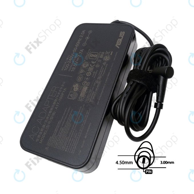 Adaptateur de charge pour Asus, B0A001-00080600, 150W, 19.5V, Genuine Service Pack