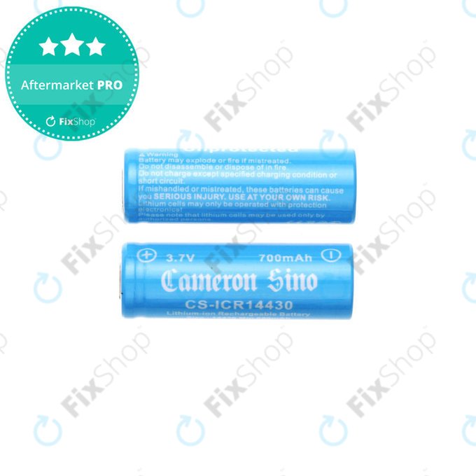 Batterie rechargeable, 2 pcs, 650mAh, Li-ion, 3.7V, 14430, HQ