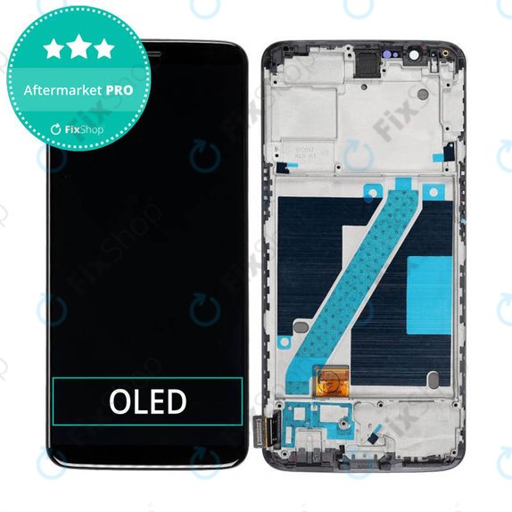 OnePlus 5T - Écran LCD + Écran tactile + Cadre (Noir) OLED