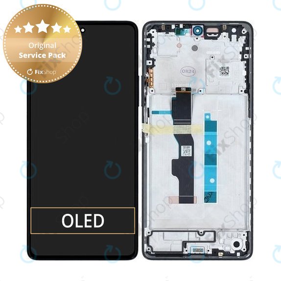 Xiaomi Redmi Note 13 5G 2312DRAABC - Écran LCD + Ecran Tactile + Cadre (Graphite) - 5600020N1700 Genuine Service Pack