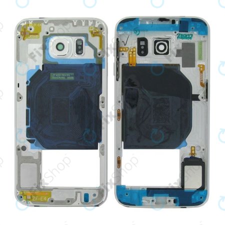 Samsung Galaxy S6 G920F - Cadre central (Blanc) - GH96-08583B Genuine Service Pack
