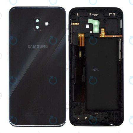 Samsung Galaxy J6 Plus J610F (2018) - Cache batterie (Noir) - GH82-17872A Genuine Service Pack