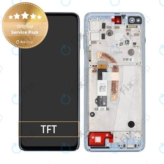 Motorola Moto G100 XT2125 - Écran LCD + Ecran Tactile + Cadre (Ciel Irisé) - 5D68C18073 Genuine Service Pack